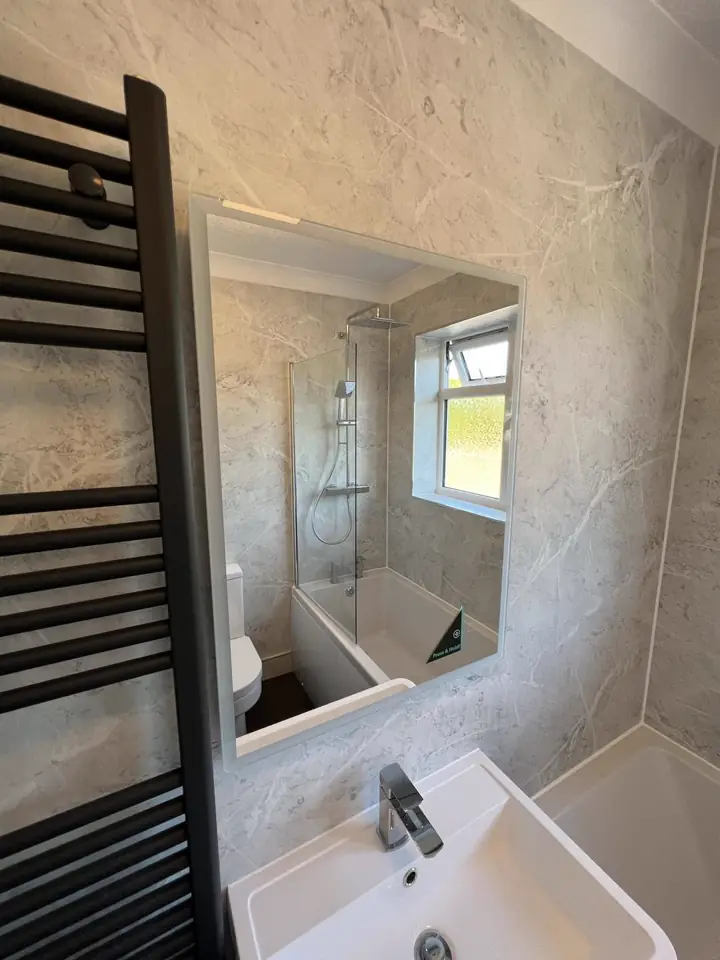 Bathroom plumbing and second fix