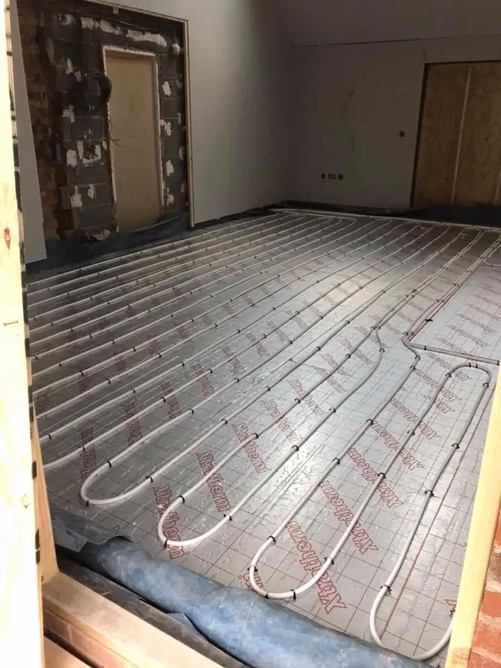 Underfloor heating installation
